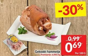 Intermarché Gekookt hammetje aanbieding