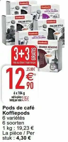 Cora Pods de café koffiepods aanbieding
