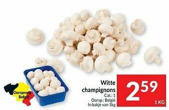 Intermarché Witte champignons aanbieding