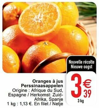 Cora Oranges à jus perssinaasappelen aanbieding