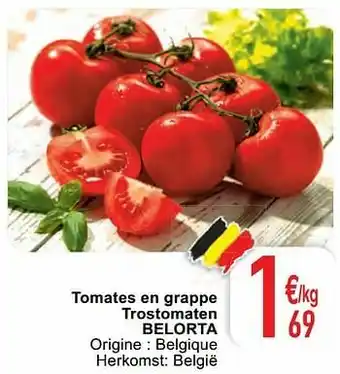 Tomates en grappe trostomaten belorta