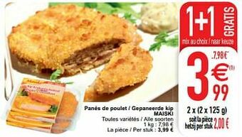 Cora Panés de poulet - gepaneerde kip maiski aanbieding