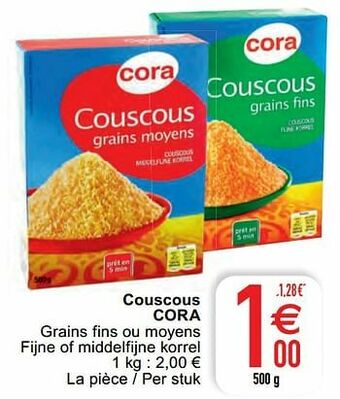 Cora Couscous cora aanbieding