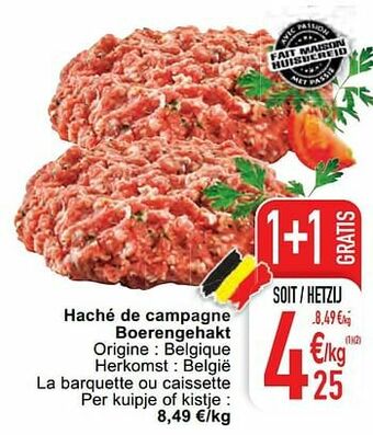Haché de campagne boerengehakt