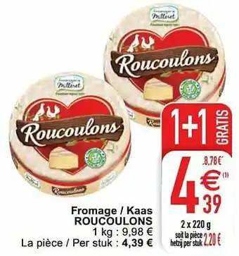 Cora Fromage - kaas roucoulons aanbieding
