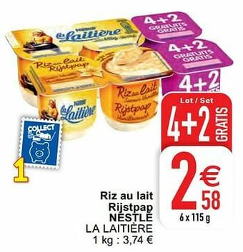 Cora Riz au lait rijstpap nestlé la laitière aanbieding