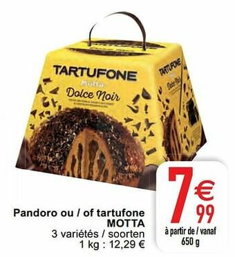 Pandoro ou - of tartufone motta