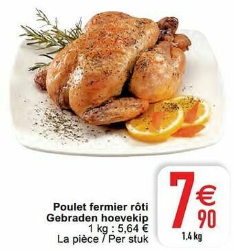 Cora Poulet fermier rôti gebraden hoevekip aanbieding