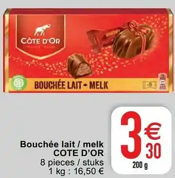 Cora Bouchée lait - melk cote d’or aanbieding