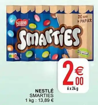Cora Nestlé smarties aanbieding