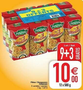 Cora Pâtes - deegwaren panzani aanbieding