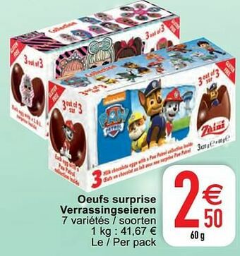 Cora Oeufs surprise verrassingseieren aanbieding