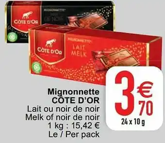 Cora Mignonnette côte d’or aanbieding