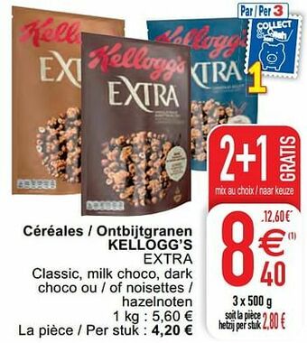 Cora Céréales - ontbijtgranen kellogg’s extra aanbieding
