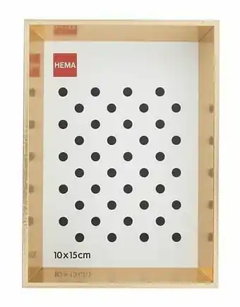 HEMA Fotolijst Hout 10x15 Facetrand Goud