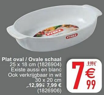 Cora Plat oval - ovale schaal aanbieding