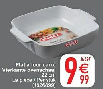 Cora Plat à four carré vierkante ovenschaal aanbieding