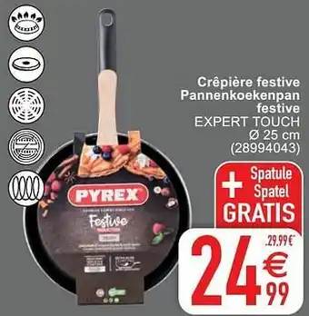 Cora Crêpière festive pannenkoekenpan festive expert touch aanbieding
