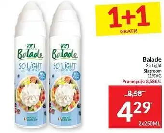 Intermarché Balade so light slagroom aanbieding