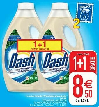 Cora Lessive liquide - vloeibaar wasmiddel dash d’origine végétale plantaardige oorsprong aanbieding
