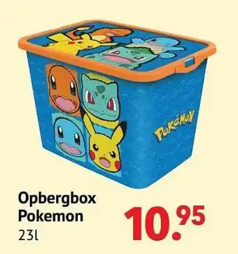 Freetime Opbergbox pokemon aanbieding