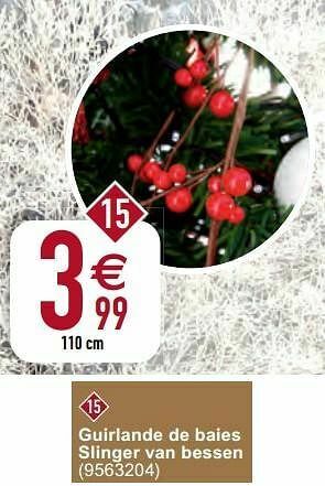 Cora Guirlande de baies slinger van bessen aanbieding