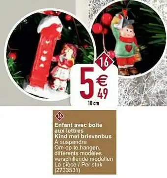 Cora Enfant avec boîte aux lettres kind met brievenbus aanbieding