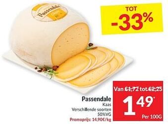 Intermarché Passendale kaas 100g aanbieding