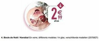 Cora Boule de noël - kerstbal aanbieding