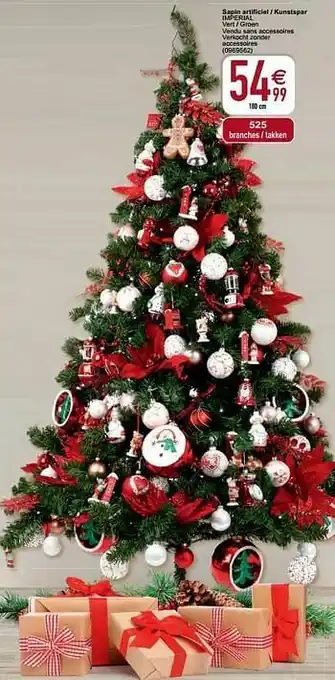Sapin artificiel - kunstspar imperial