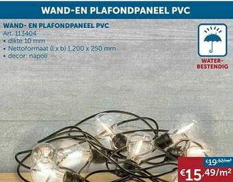 Zelfbouwmarkt Wand- en plafondpaneel pvc aanbieding