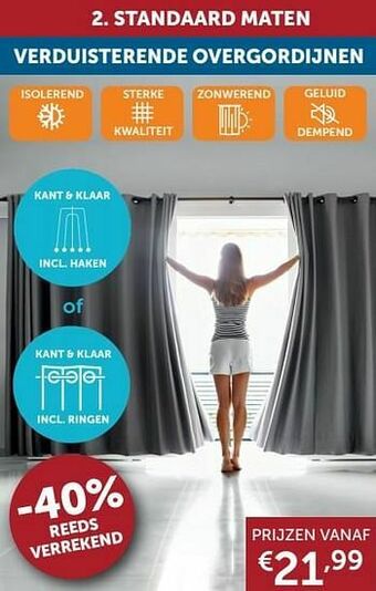 Zelfbouwmarkt Verduisterende overgordijnen aanbieding