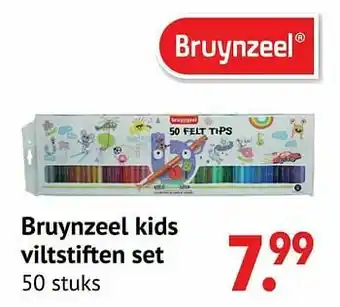 Bruynzeel kids viltstiften set