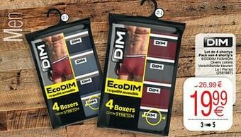 Cora Lot de 4 shortys pack van 4 shorty`s ecodim fashion aanbieding