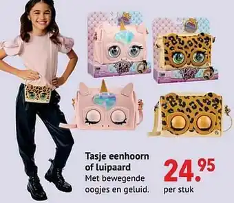 Freetime Tasje eenhoorn of luipaard aanbieding