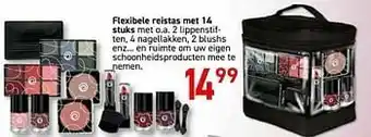 Flexibele reistas met 14 stuks