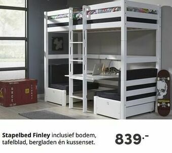 Baby & Tiener Stapelbed finley aanbieding