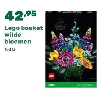 Happyland Lego boeket wilde bloemen aanbieding