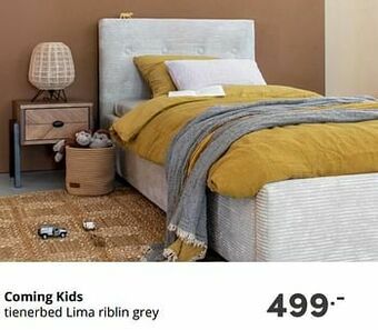 Baby & Tiener Coming kids tienerbed lima riblin grey aanbieding