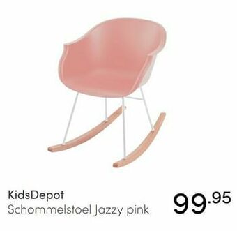 Baby & Tiener Kidsdepot schommelstoel jazzy pink aanbieding