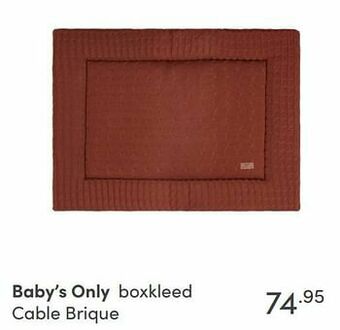 Baby & Tiener Baby’s only boxkleed cable brique aanbieding