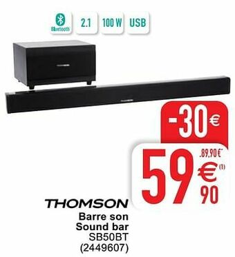 Cora Thomson barre son sound bar sb50bt aanbieding