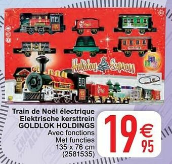 Train de noël électrique elektrische kersttrein goldlok holdings