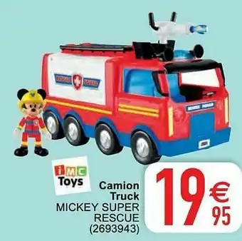 Cora Camion truck mickey super rescue aanbieding