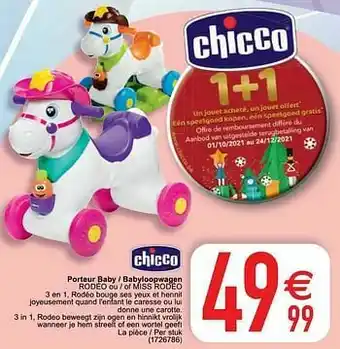 Cora Porteur baby - babyloopwagen rodéo ou - of miss rodéo aanbieding