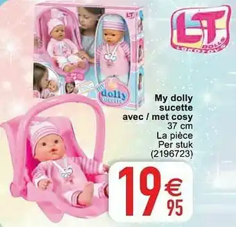 Cora My dolly sucette avec - met cosy aanbieding
