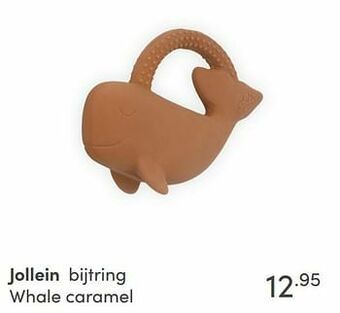 Baby & Tiener Jollein bijtring whale caramel aanbieding