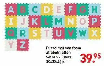 Puzzelmat van foam alfabetmatten