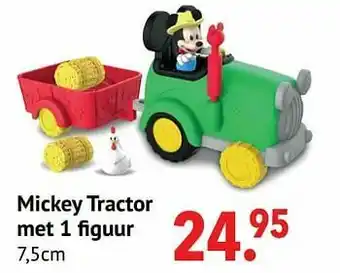 Mickey tractor met 1 figuur