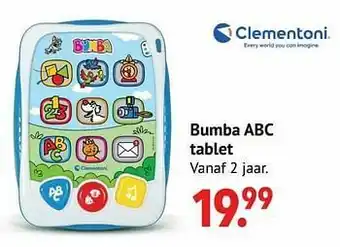 Freetime Bumba abc tablet aanbieding